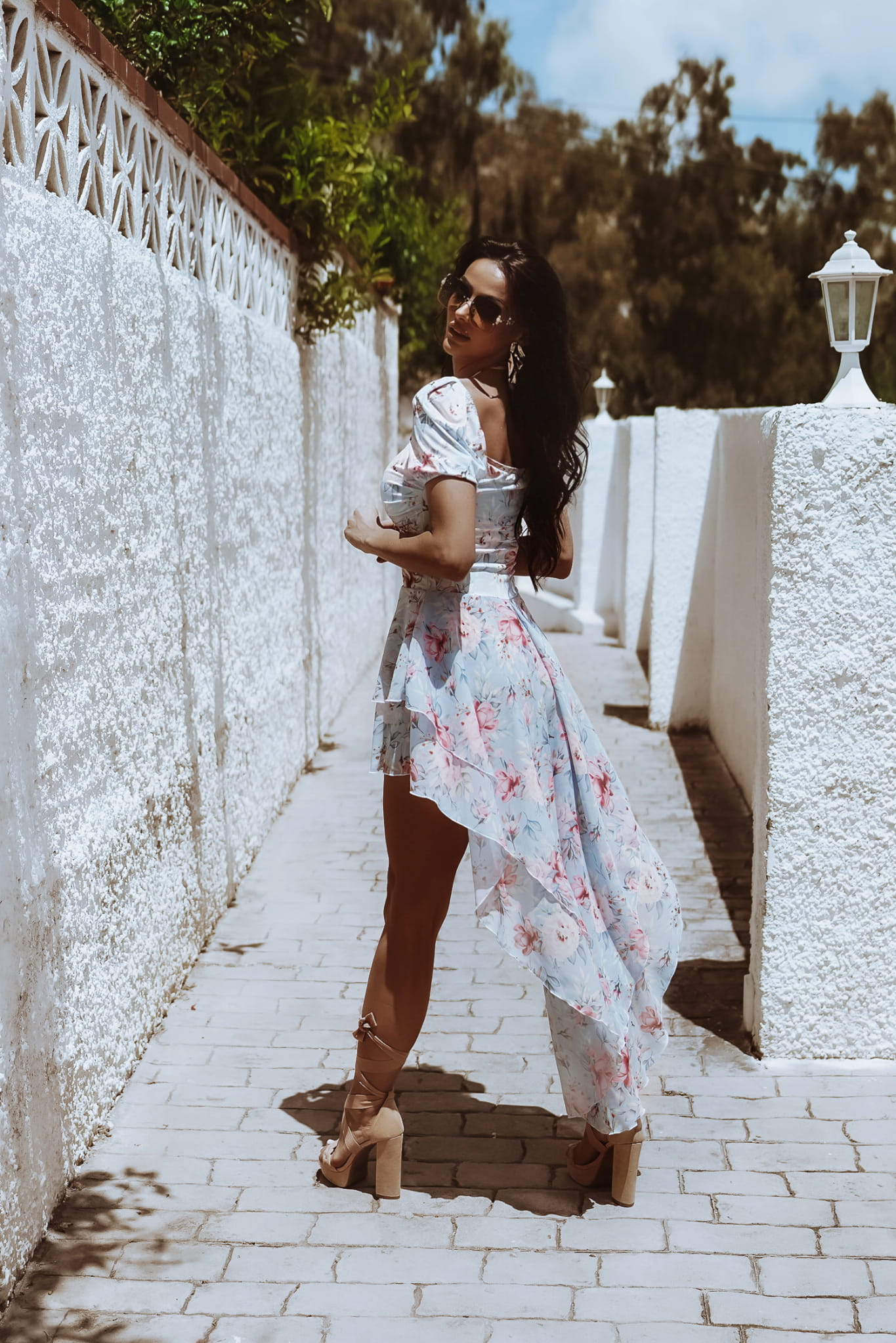 Chiffon Floral Short Summer Dress